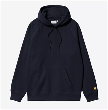 Carhartt WIP Hooded Chase Sweatshirt Dark Navy / Gold